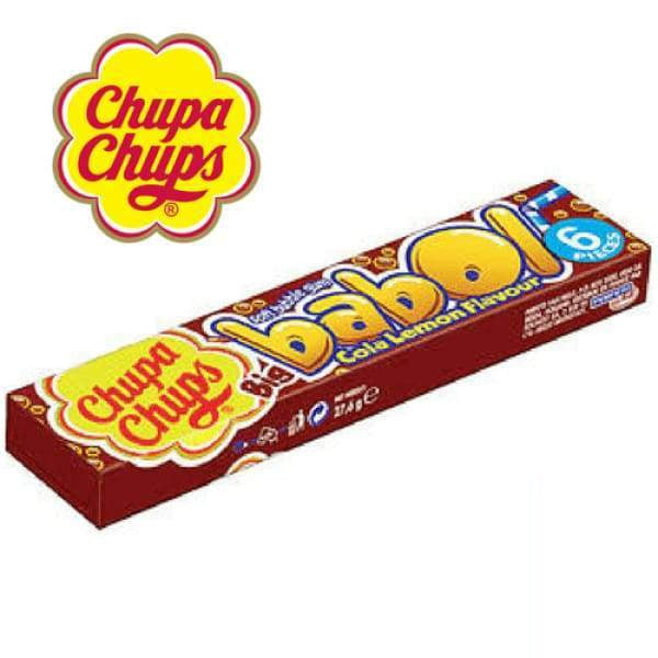 Chupa Chups Big Babol Bubble Gum-Cola Lemon Perfetti Van Melle Inc. 30g - 1990s Bubble Gum bubblegum Chupa Chups Era_1990s