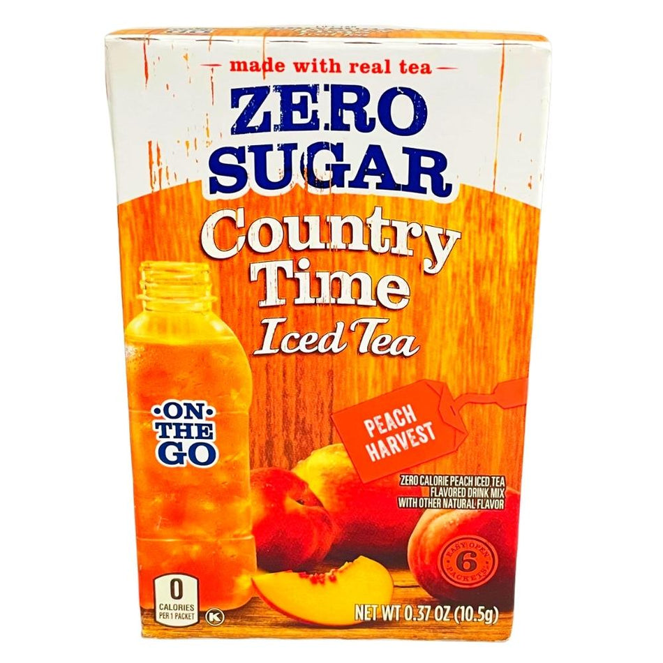 Country Time Zero Sugar Peach Harvest Iced Tea Singles to Go