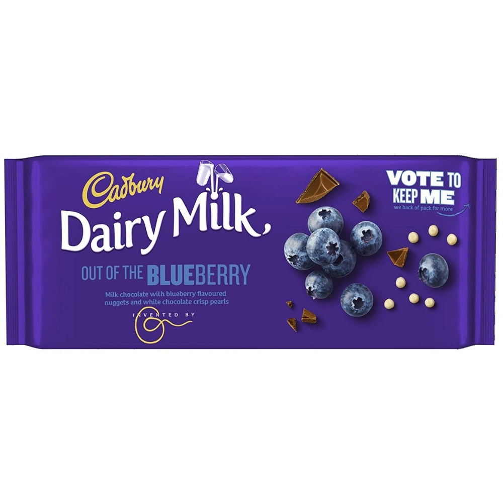 Cadbury Dairy Milk Out Of The Blueberry UK 105g Candy Funhouse