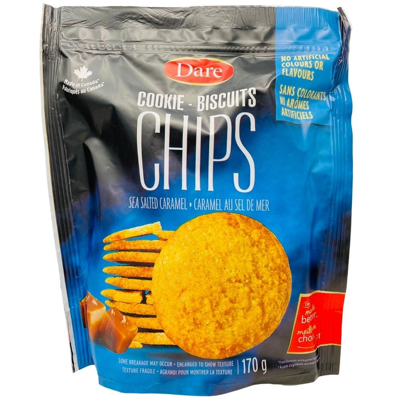 Dare Cookie Chips Sea Salted Caramel 170 g Candy Funhouse Online Candy Shop