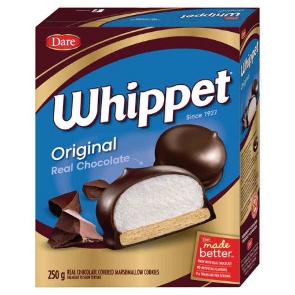 Dare Whippet Original Chocolate Covered Marshmallow Cookies Candy