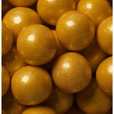 Gold 1 inch gumballs candy buffet