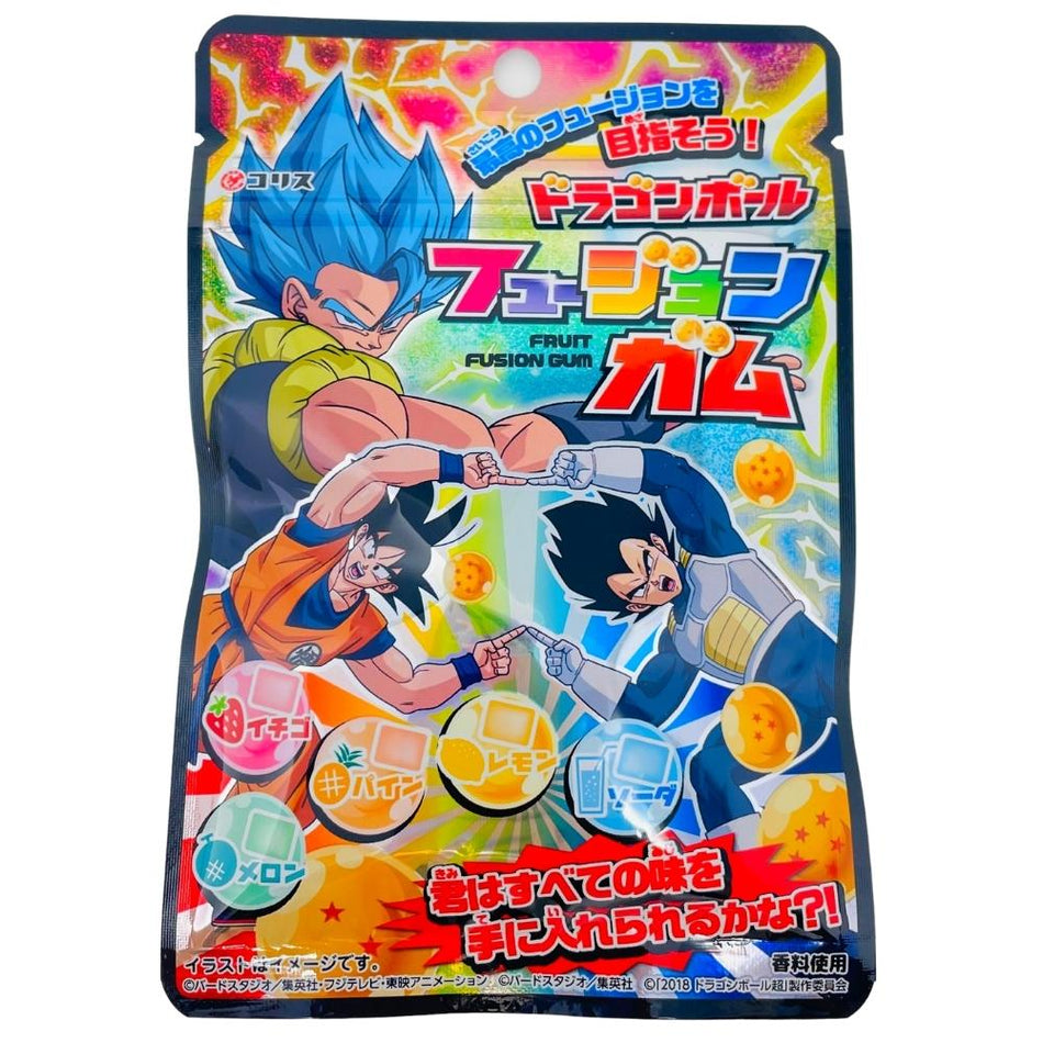 Dragon Ball Fruit Fusion Gum (Japan) - Japanese Candy - Japan Candy - Japanese Snacks - Japan Snacks - Dragon Ball Candy - Dragon Ball Z Candy - Fruit Gum - Fruity Gum - Japanese Gum - Japan Gum