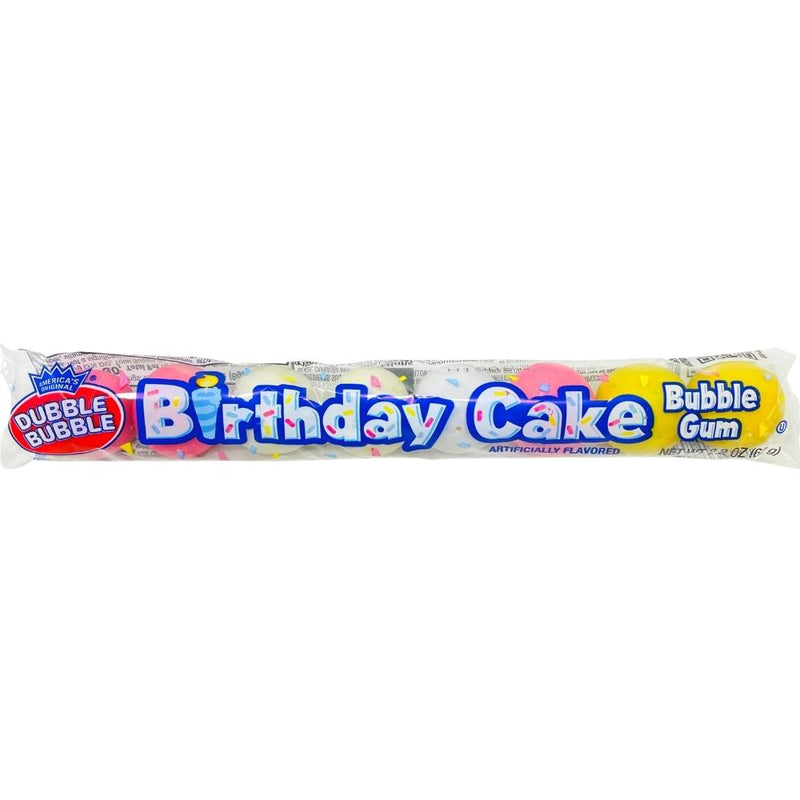 Dubble Bubble Birthday Cake Gumballs 8pc 2oz