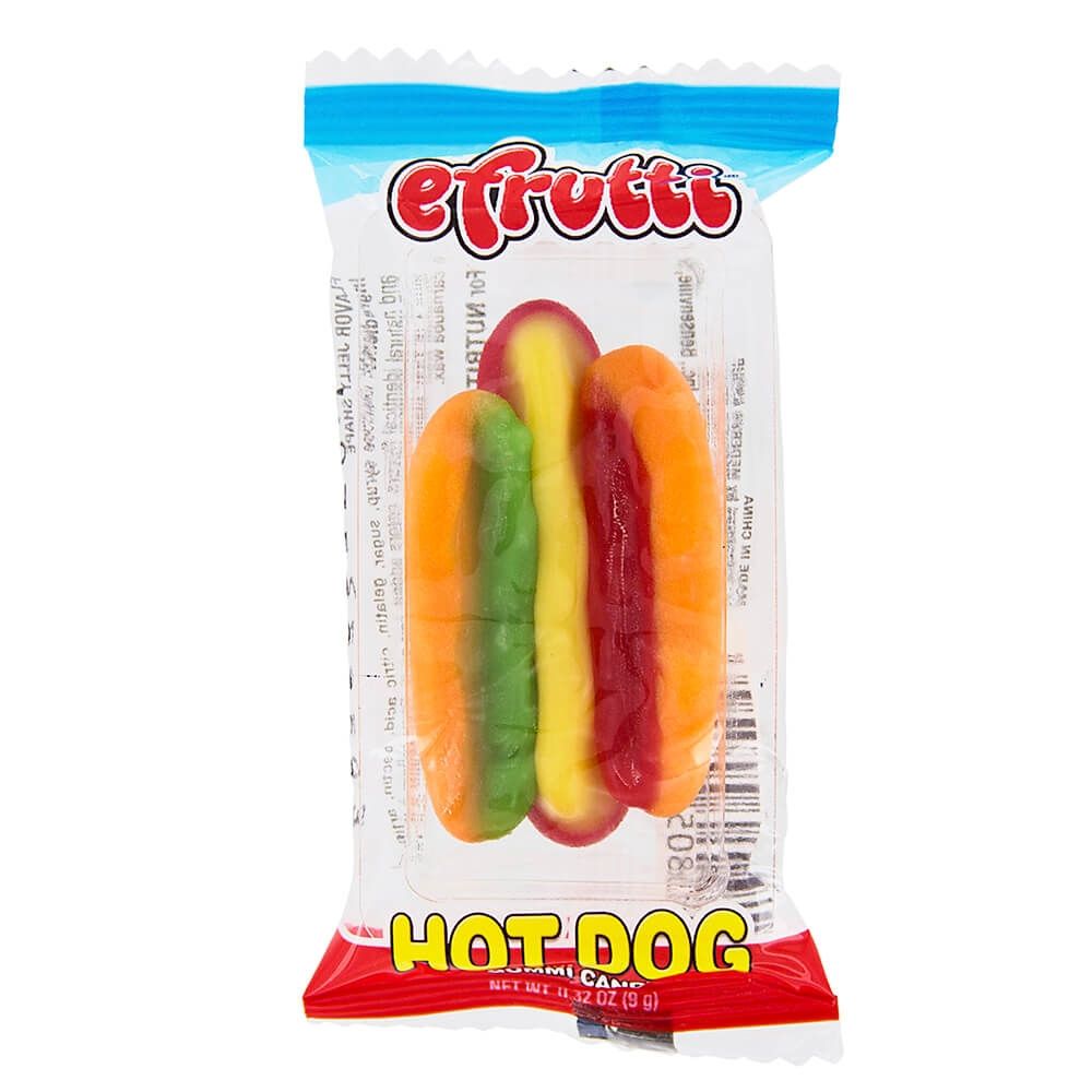efrutti Gummi Hot Dog Candy Have Fun with Gummy Candy Candy Funhouse CA