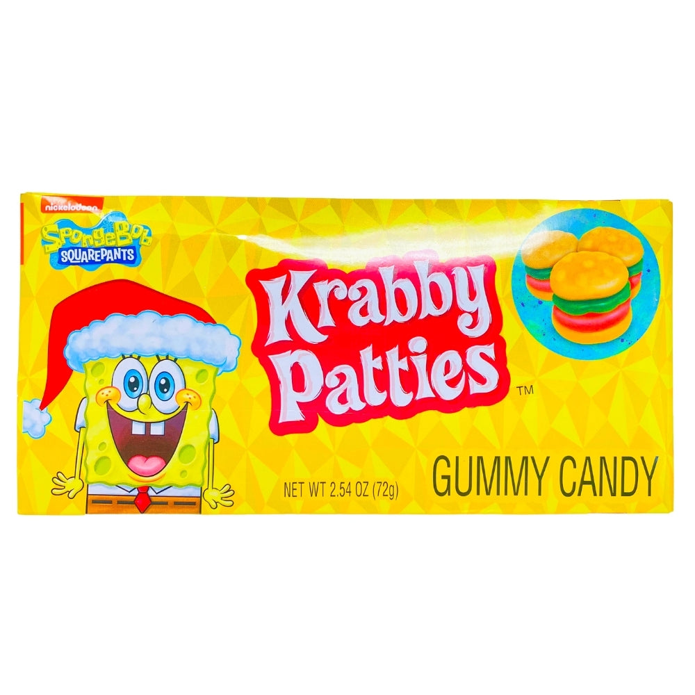 Spongebob SquarePants Krabby Patties Santa Box, 80 Count