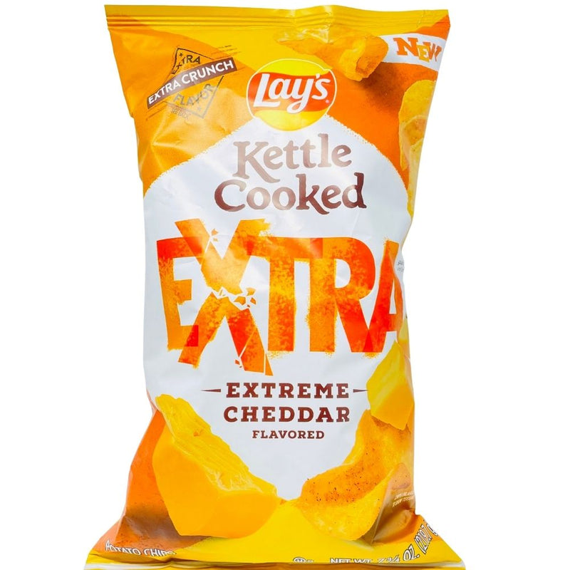 Lay's Kettle Cooked EXTRA Extreme Cheddar - 7oz