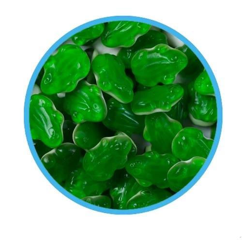 Huer Super Green Frogs Gummy Candies