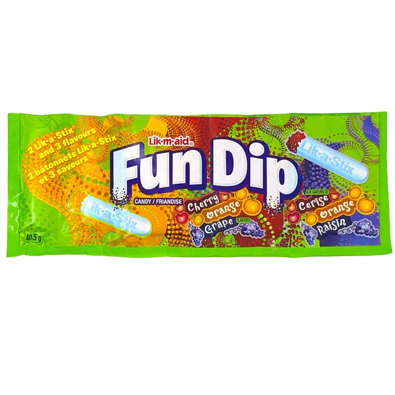 Fun Dip Orange Cherry Grape Candy - 40.5 g
