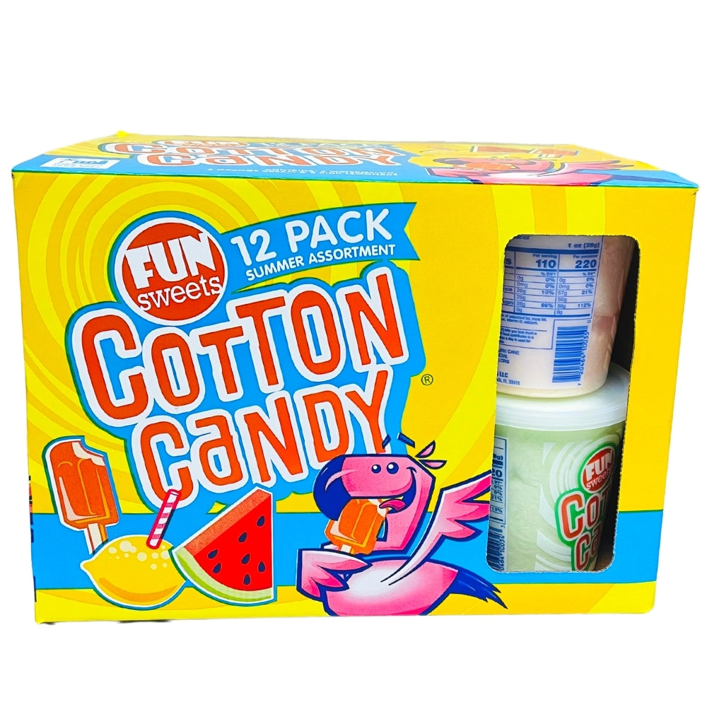 Fun Sweets Cotton Candy Summer Mix 12ct Candy Funhouse CA