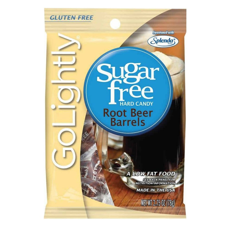 GoLightly Sugar Free Root Beer Barrels Hard Candy-2.75-oz