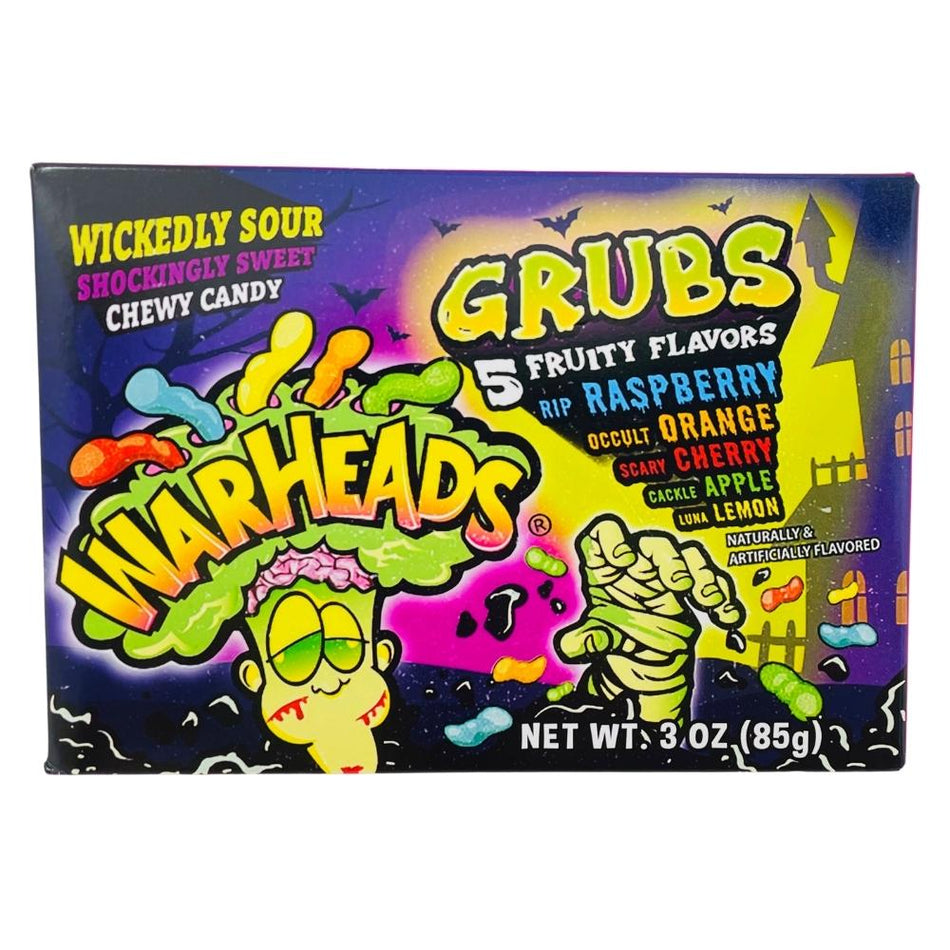 Warheads Grubs Theatre Box - 3oz Halloween Candy