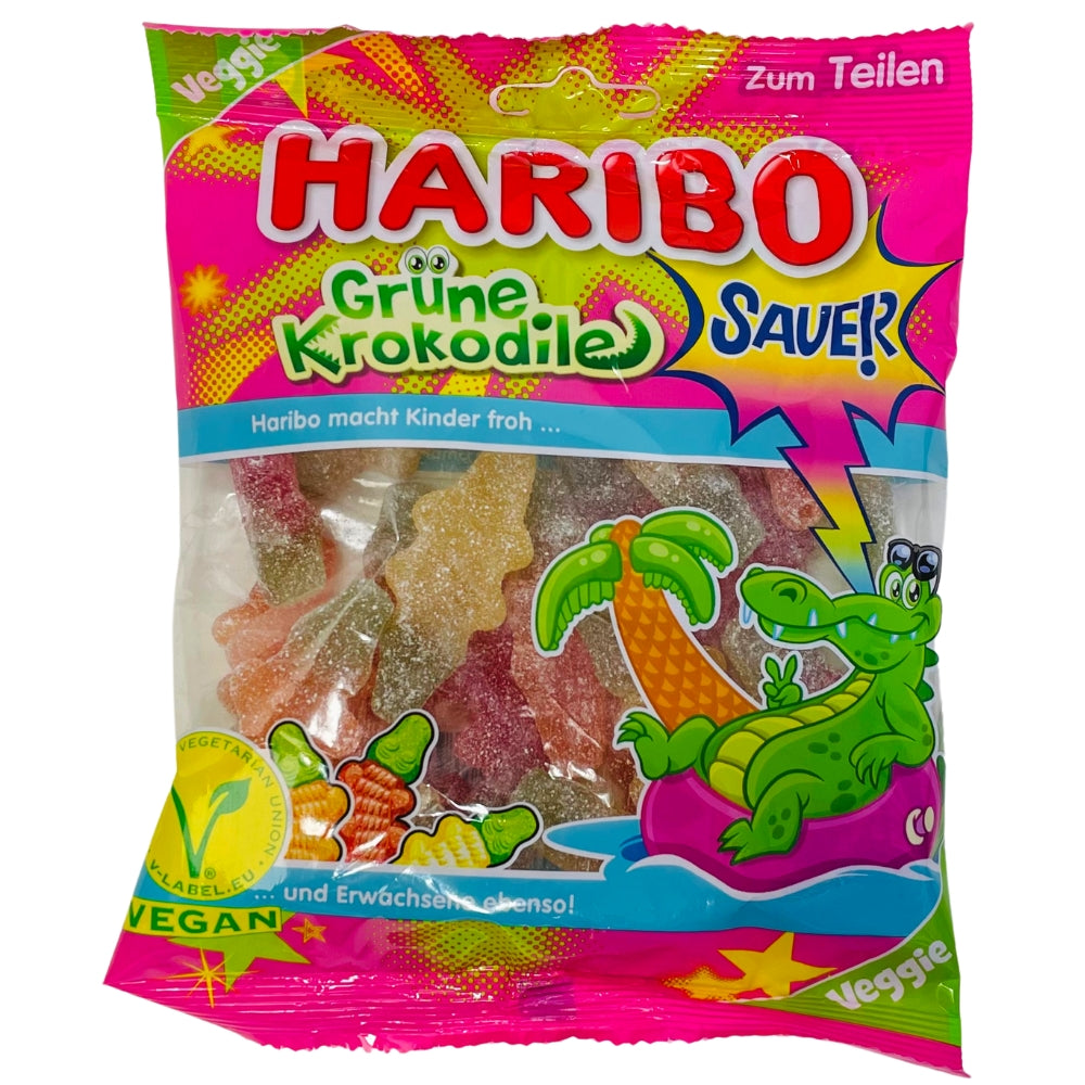 Haribo Sour Crocodiles Gummies 175g Candy Funhouse Candy Funhouse Ca 1543