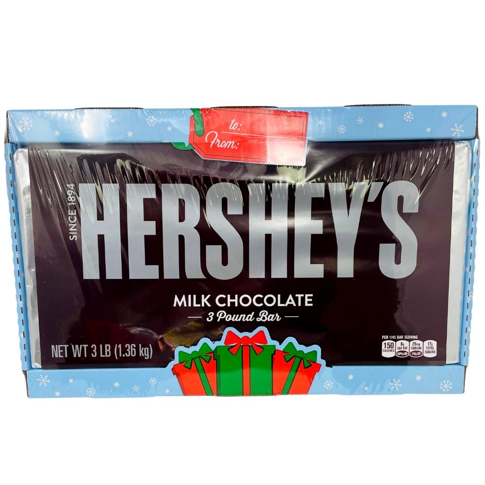 Hershey's Christmas Milk Chocolate 3LB Bar Candy Funhouse Candy Hershey's Christmas