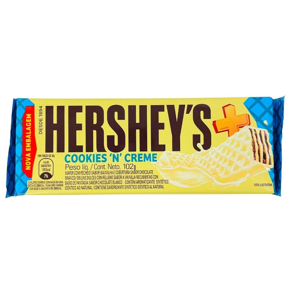 Brazil Hershey's Cookies and Creme Wafer - 102g (Brazil)
