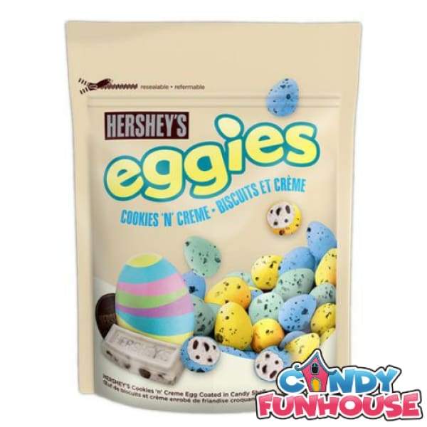 Hersheys Eggies Cookies N Creme-220g Hersheys 240g - 2010s chocolate egg Easter Era_2010s Foil Chococlate