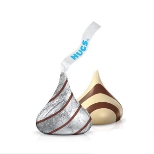 Hersheys Kisses Hugs Hersheys 2.6kg - Brown Candy Buffet Chocolate Colour_Brown Colour_Silver - Hershey’s Chocolate - Hershey’s Kisses - Hershey’s Kisses Hugs - Hershey’s Hugs - Christmas Candy - Christmas Chocolate