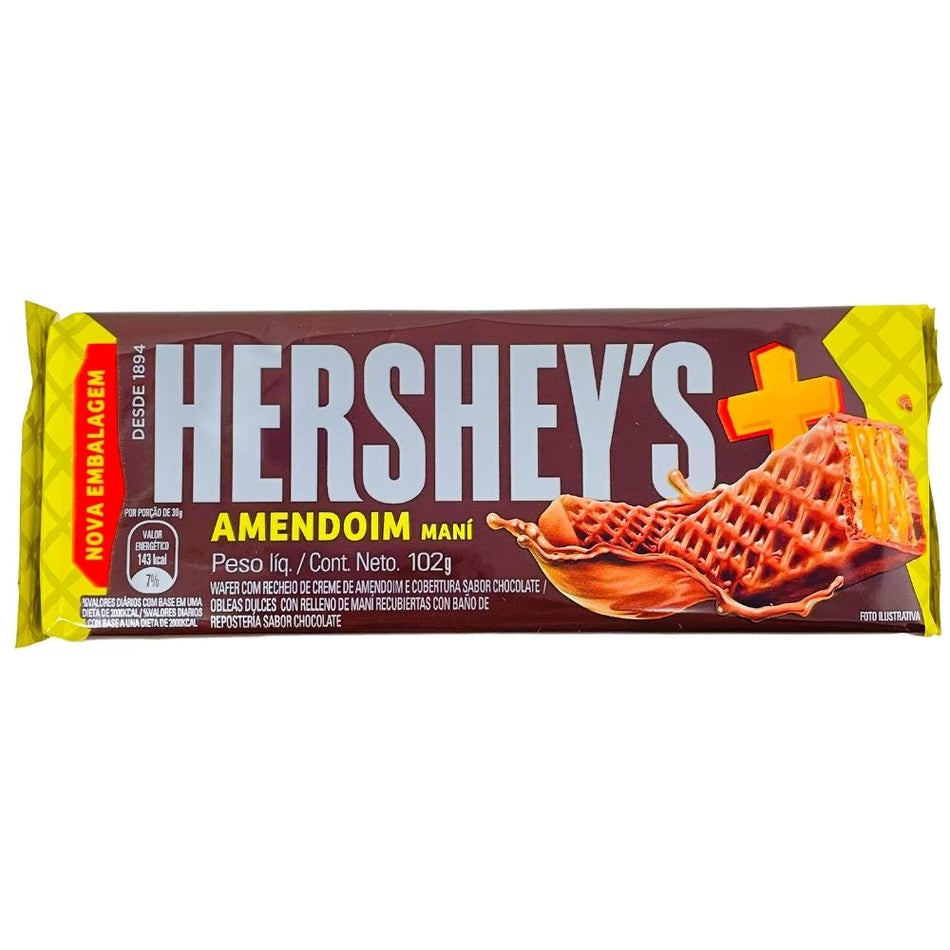 Brazil Hershey's Chocolate Wafer with Peanuts - 102g (Brazil)