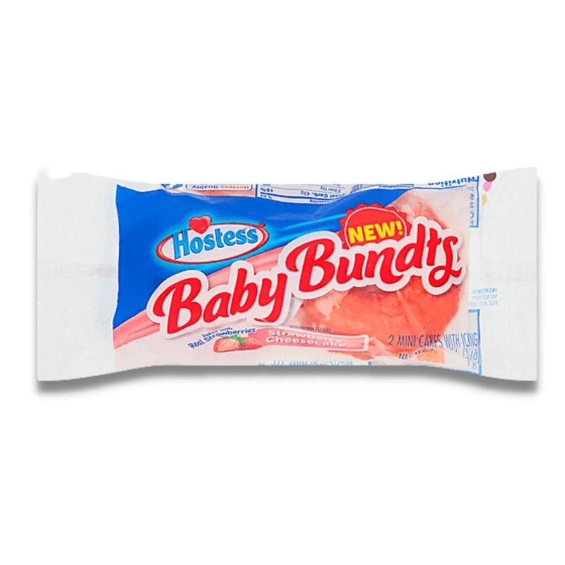 Hostess Baby Bundt Cake Strawberry Cheesecake - 2.5oz - American Snacks