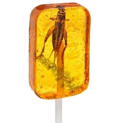 Hotlix InsectNside Amber Sucker Insect Candy