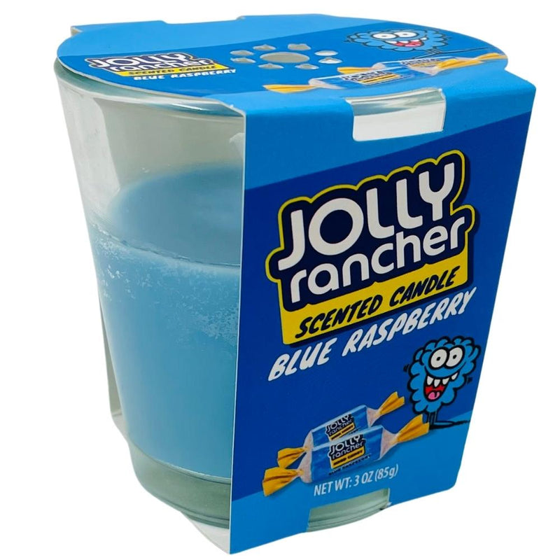 Jolly Rancher Blue Raspberry Scented Candle - Jolly Rancher blue raspberry scented candle - Succulent raspberry fragrance - Fruity-scented ambiance - Candy-inspired candle delight - Home fragrance escapade - Sweet and tangy scents - Burst of blue raspberry - Scented candle spectacle - Aromatherapy with a twist - Joyous fruity bliss - Jolly Rancher - Jolly Rancher Candy - Jolly Rancher Candle - Jolly Rancher Blue Raspberry