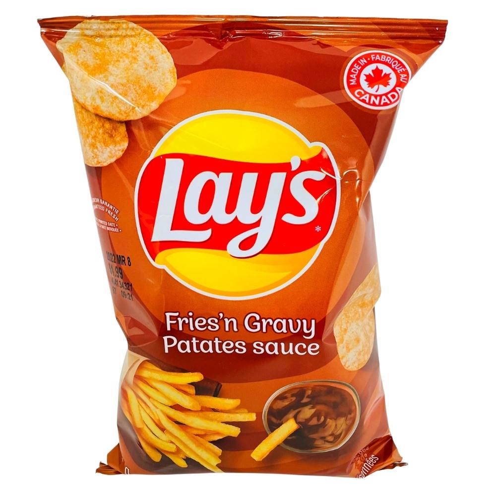 Lays Fries and Gravy Chips 66g Candy Funhouse Candy Funhouse CA
