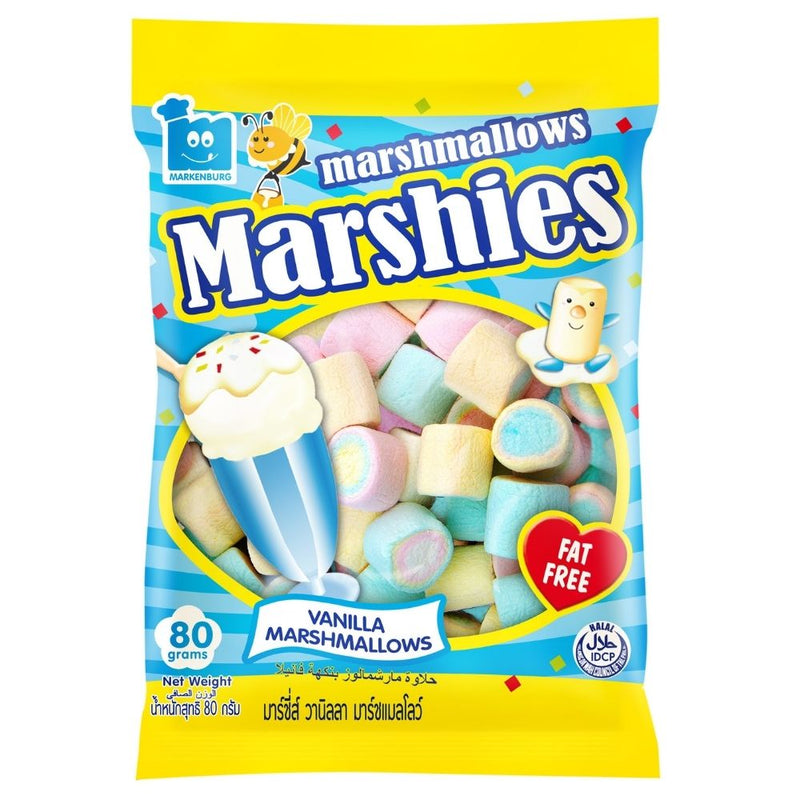 Markenburg Marshies halal marshmallows vanilla flavour 80g Candy Funhouse Canada