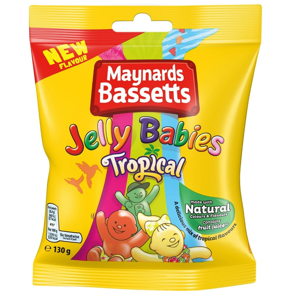 Maynards Bassetts Jelly Babies Tropical Candy 165 g