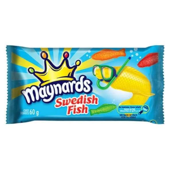 Maynards Swedish Fish Candy-60g Maynards 80g - 1950s Canadian Canadian Candy Egg Free Era_1950s