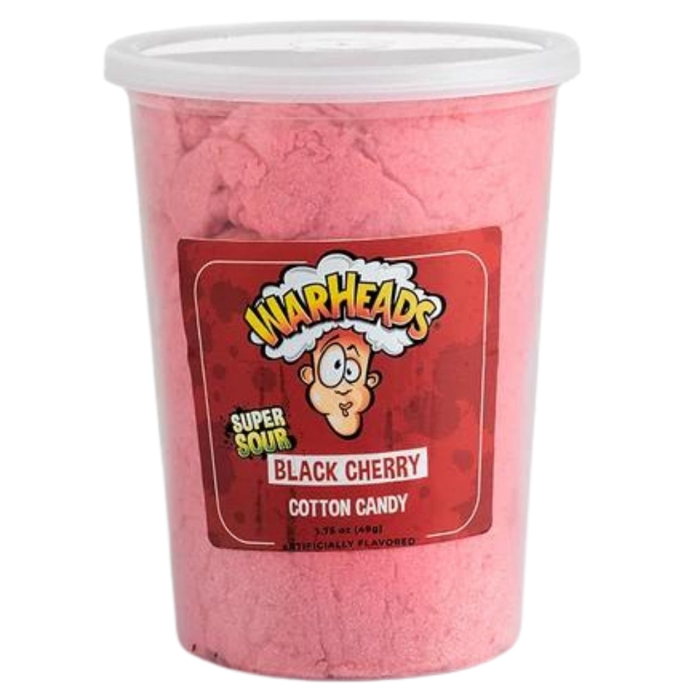 Warheads Sour Black Cherry Cotton Candy 1.75oz Candy Funhouse