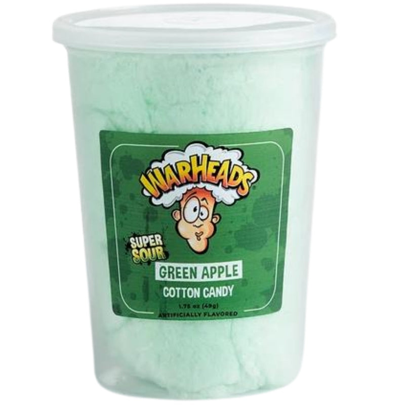 Warheads Sour Green Apple Cotton Candy 1.75oz