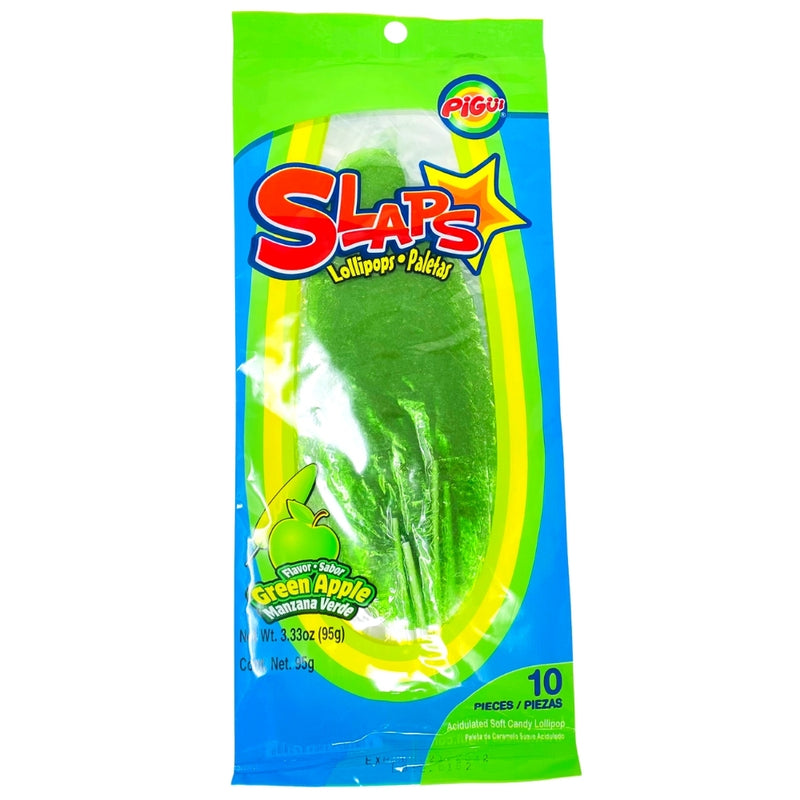 Slaps Lollipops Green Apple
