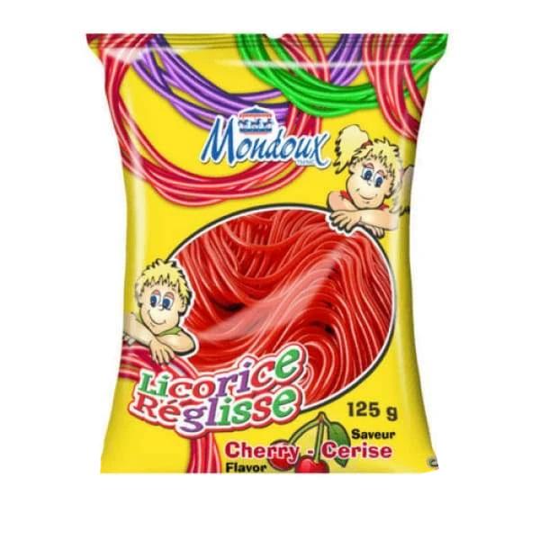 Mondoux Licorice Laces Cherry | Licorice Candy – Candy Funhouse CA