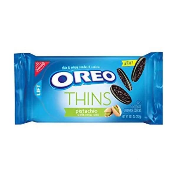 Oreo Thins Pistachio Nabisco 0.6kg - 2000s Caramel chocolate Coconut Cookies