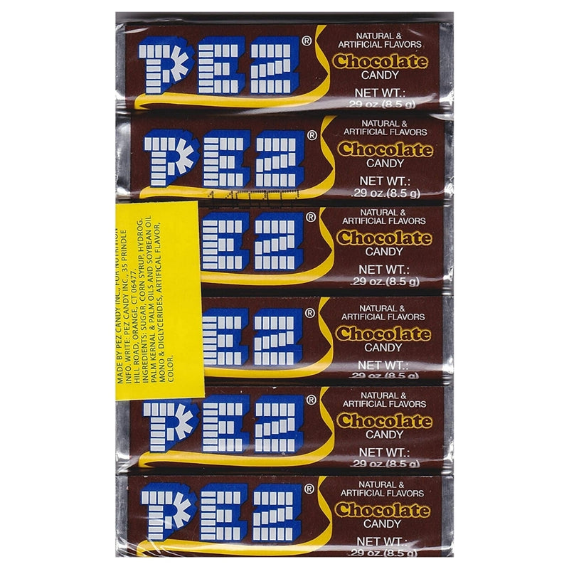 PEZ Chocolate Candy Refill Rolls-6PK