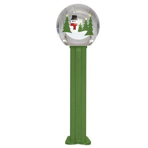 PEZ Green Snow Globe Christmas PEZ Candy Dispenser