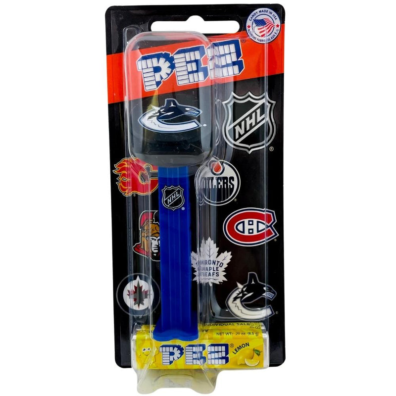 PEZ NHL Puck - Vancouver Canucks - PEZ - PEZ Candy - PEZ Dispenser - NHL Candy - NHL Jersey - PEZ Dispensers - Candy PEZ Dispensers - PEZ Candy Dispenser - PEZ Dispenser Canada