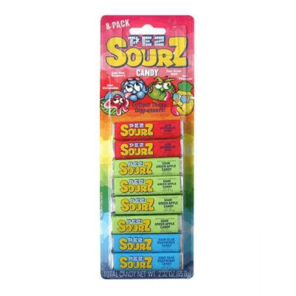 PEZ SourZ Candy Refill Rolls-8PK Pez 100g - pez