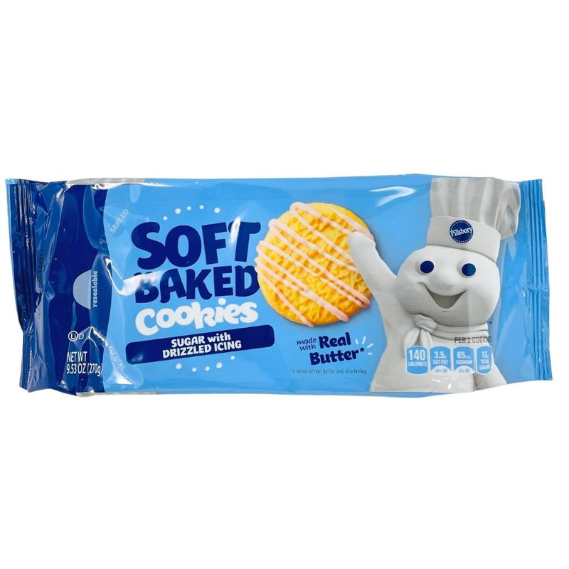 Pillsbury Soft Baked Drizzle Sugar Cookies - 270g