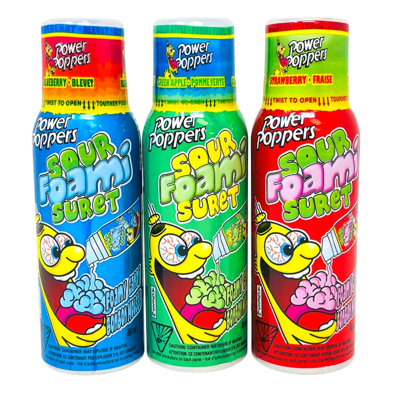 Power Poppers Sour Foami Suret - 88ml - All Flavours