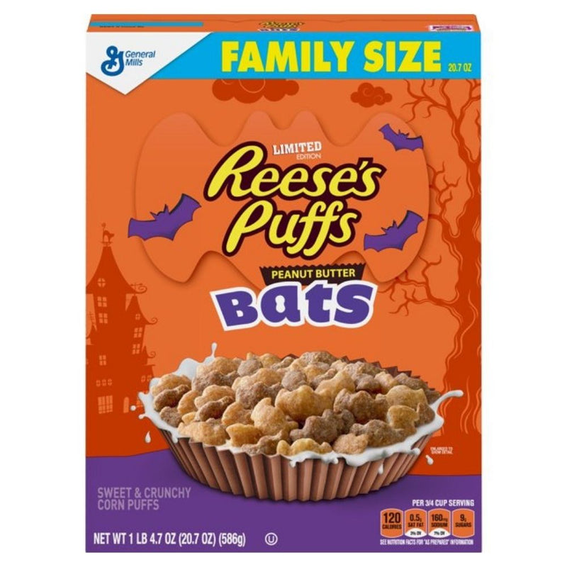 reese puffs peanut butter bats cereal limited edition halloween fall 2020 candy funhouse exclusive american cereal