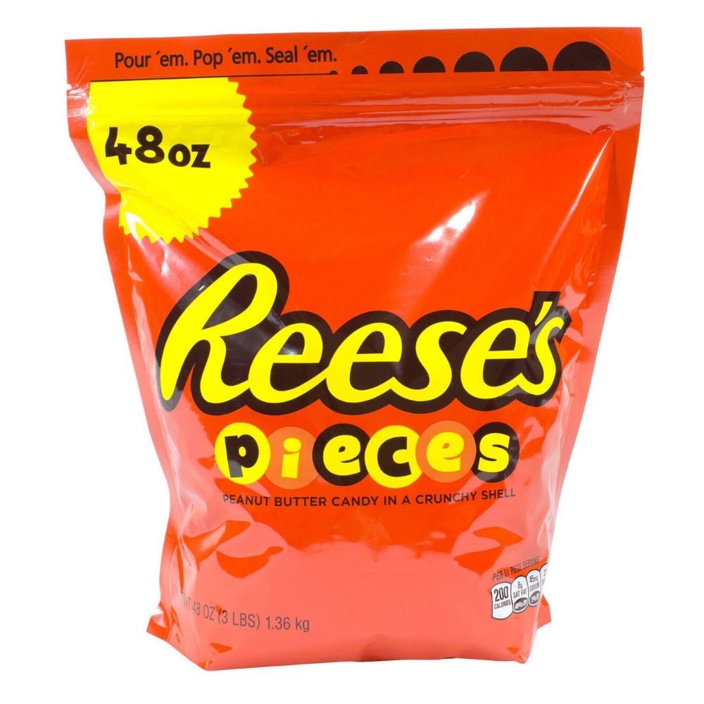 REESE'S PIECES Peanut Butter Candy, 48 oz Bulk Bag