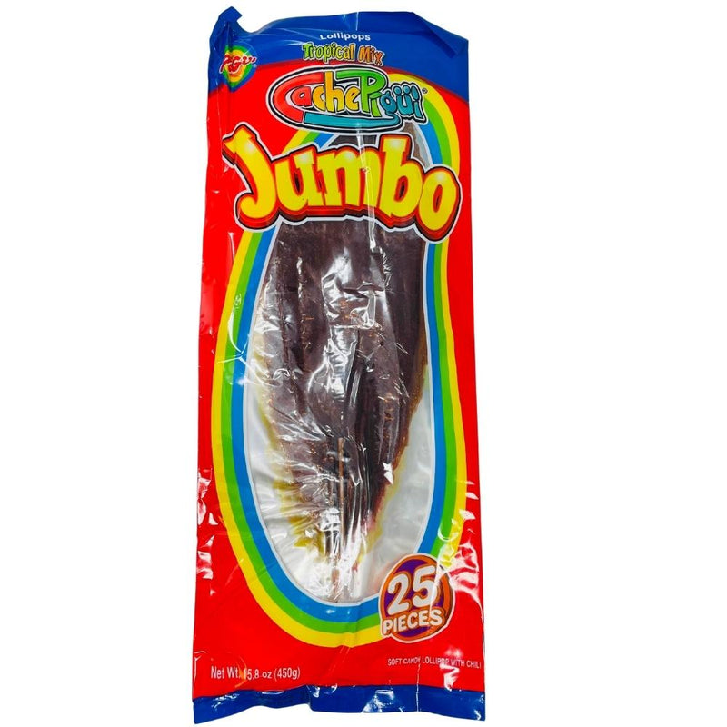 Slaps Lollipops Tropical Mix Jumbo 25 Pieces - 15.8oz - lollipops - lollipop - exotic candy - lollipop candy - slaps lollipops