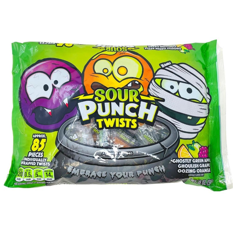 Sour Punch Halloween Twists 85 Pieces - 18oz