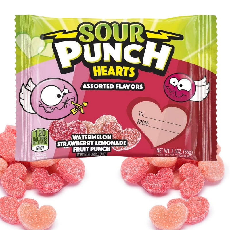 Valentine Sour Punch Hearts - 71g
