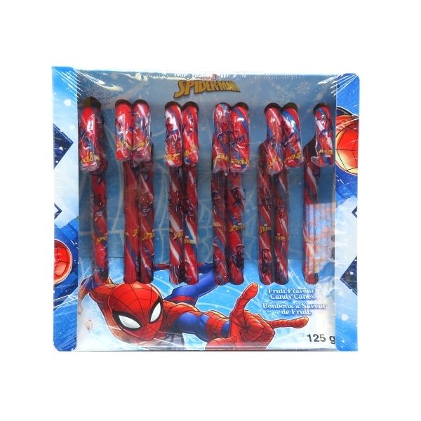 Christmas Spider-Man Candy Canes