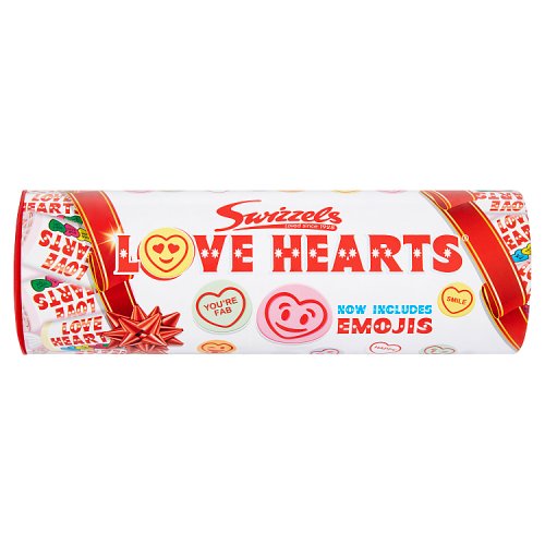 swizzels love hearts candy gift tube sweethearts candies personalized message Valentines day sweet treats gifts