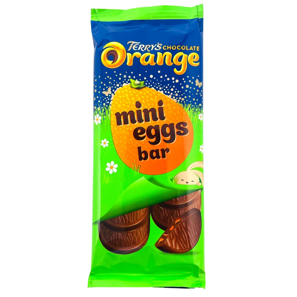 Terry's Mini Eggs Orange Chocolate Bar - 90g - Terry's Chocolate - Mini Eggs - Easter Candy - Terry's Orange Chocolate - British Chocolate