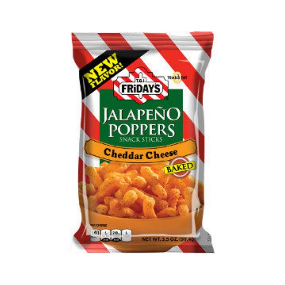 TGI Fridays Jalapeno Popper Snacks Cheddar Cheese3.5oz Candy Funhouse