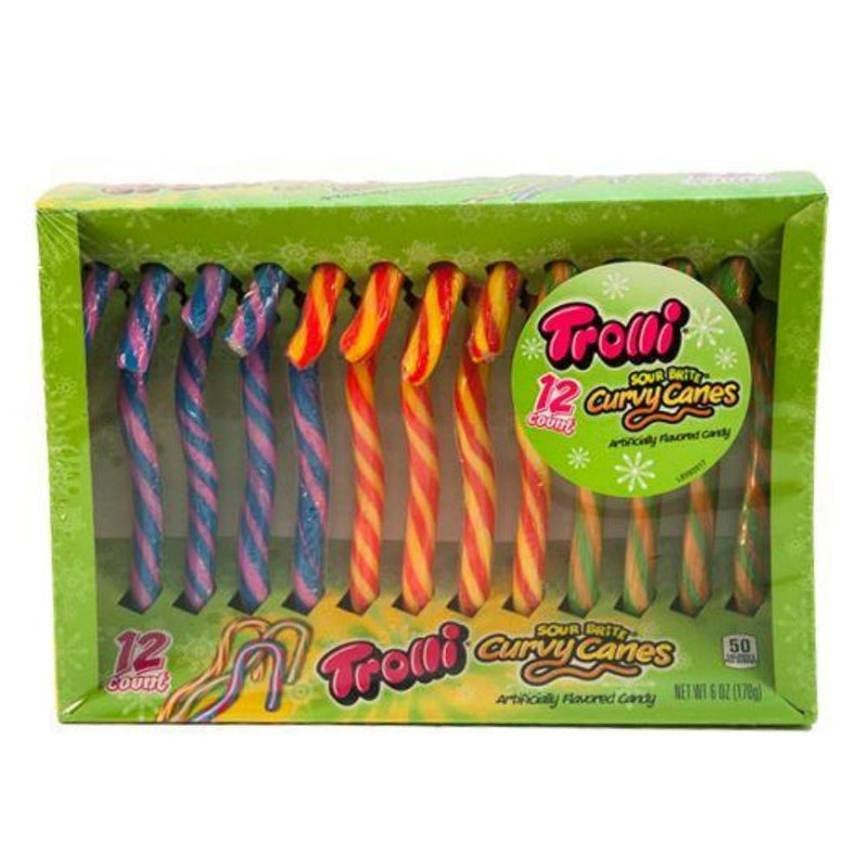 Trolli Sour Brite Curvy Candy Canes